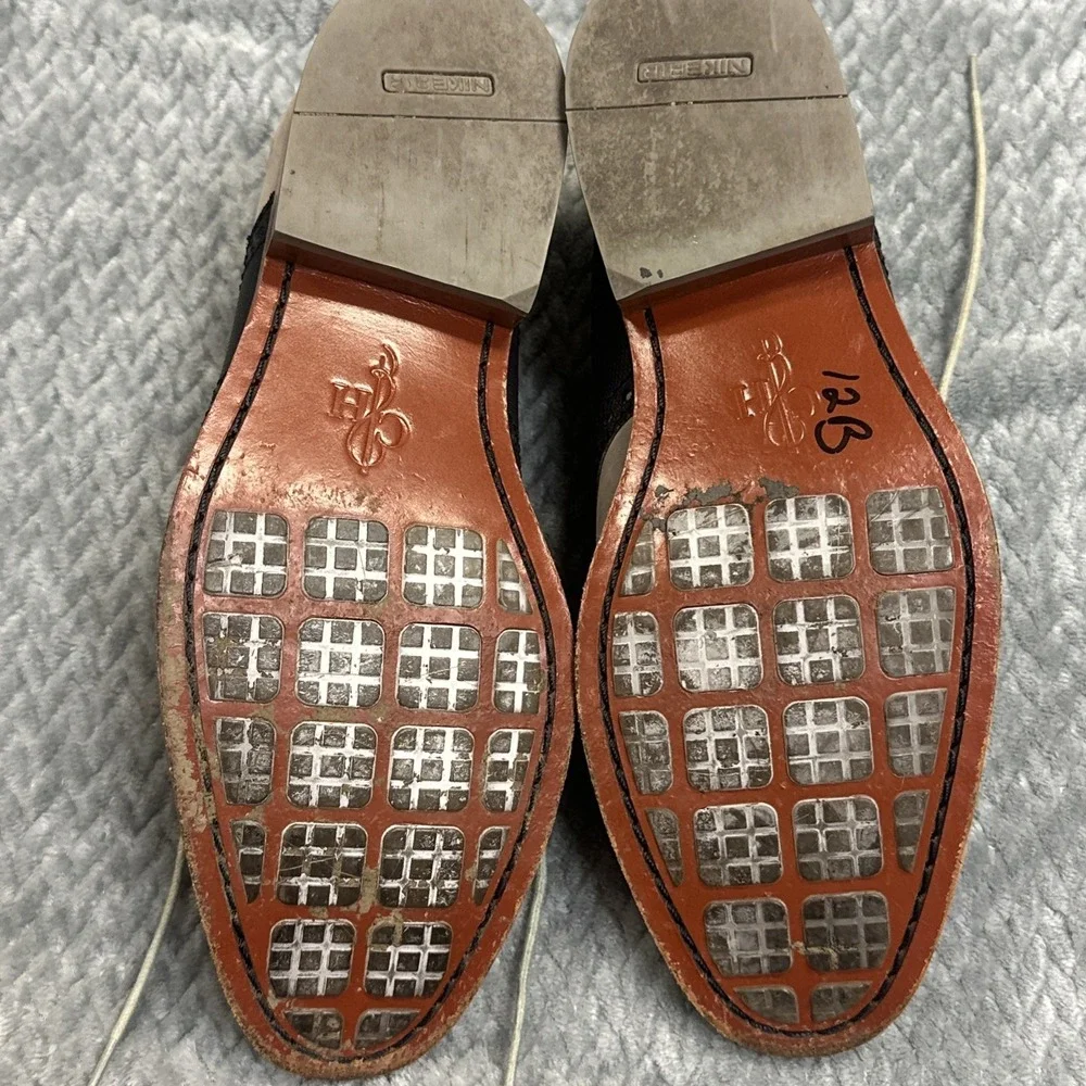 Cole Haan Air Colton Men's 8 Two Tone Oxford Dress Shoes‎ Grey Navy